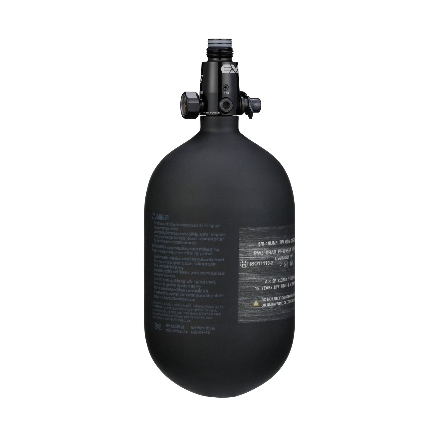 Tanque ultraligero Empire con regulador FLO Basic 4.5K