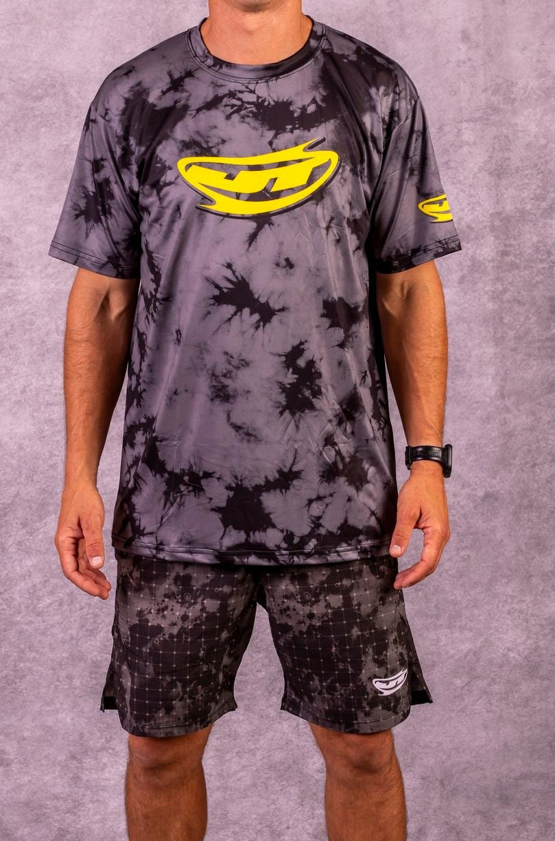 JT Stretch Air T-Shirt - Acid Drop - Black / Grey
