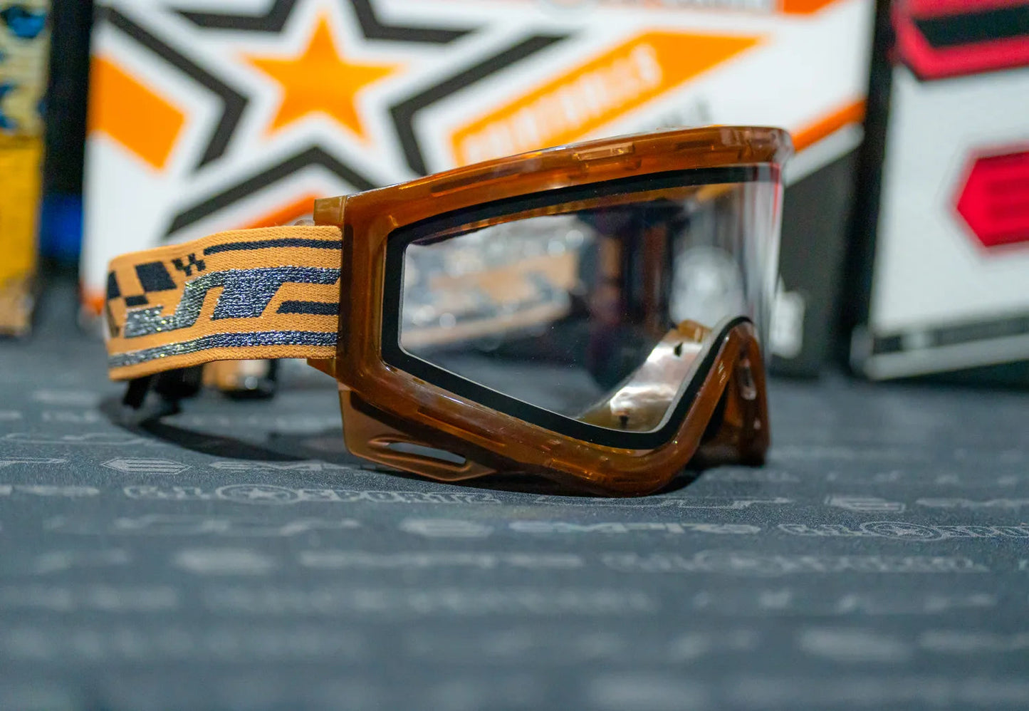 JT QLS - ICE Brown w Clear Lens and Strap