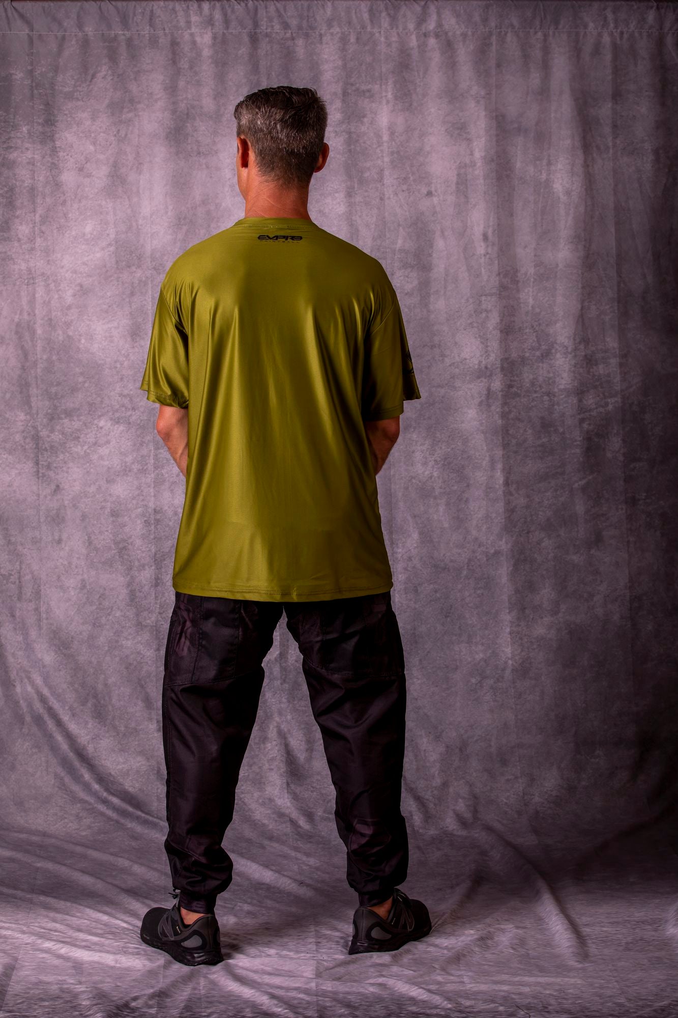 Empire Stretchy Soft T Shirt - EVS Schematics - Olive