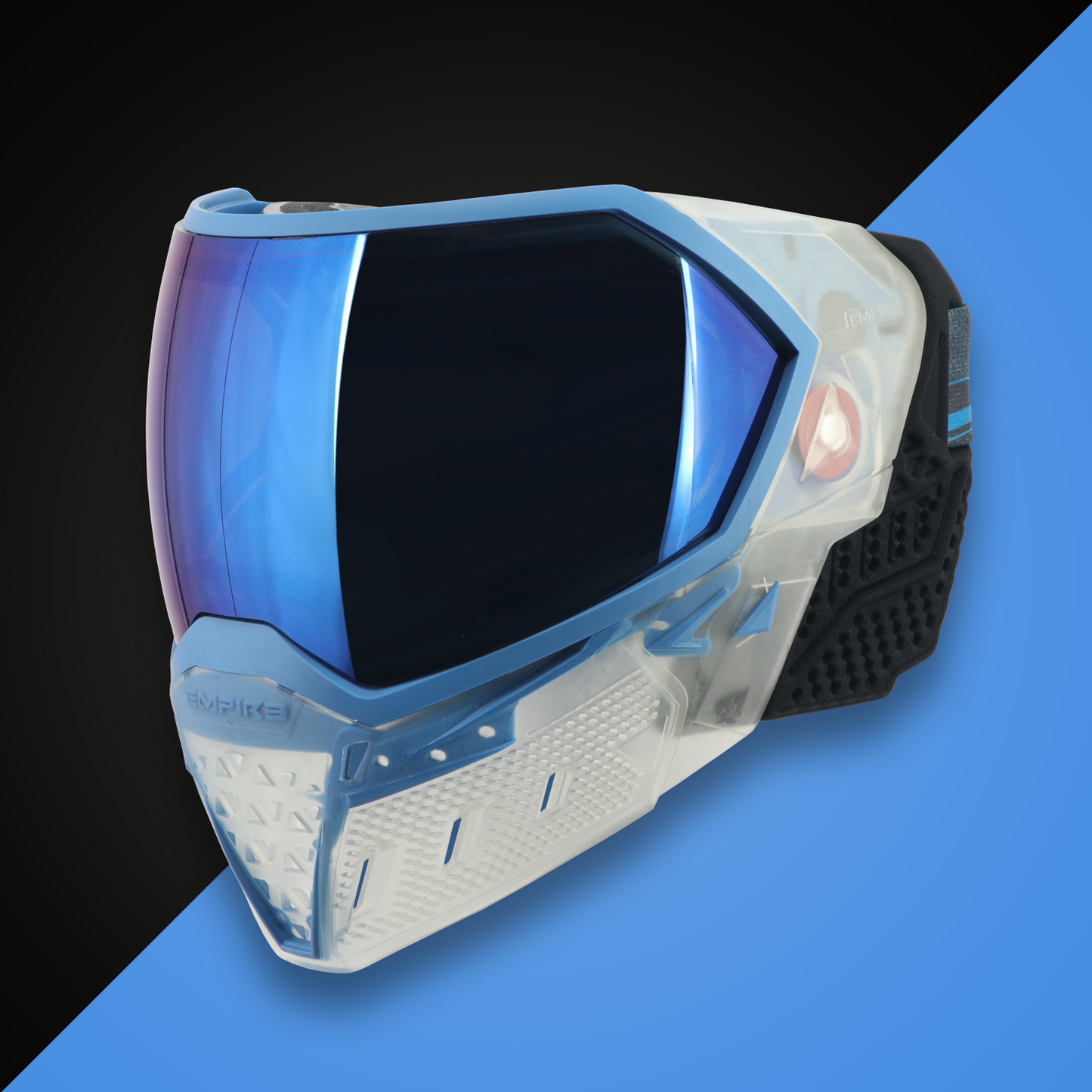 EVS Crystal SE Clear/Blue w/ Blue Mirror Lens
