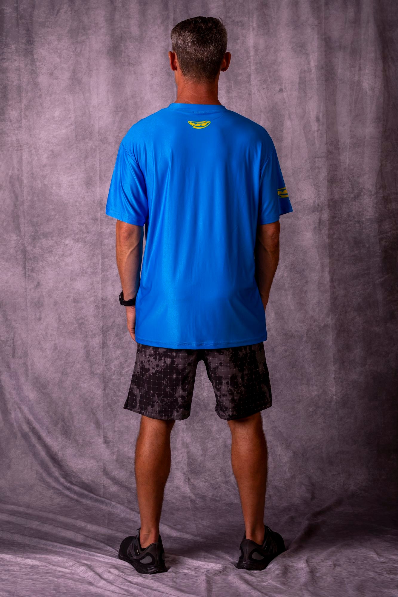 JT Stretchy Soft T Shirt - Pro Flex Schematics - Blue