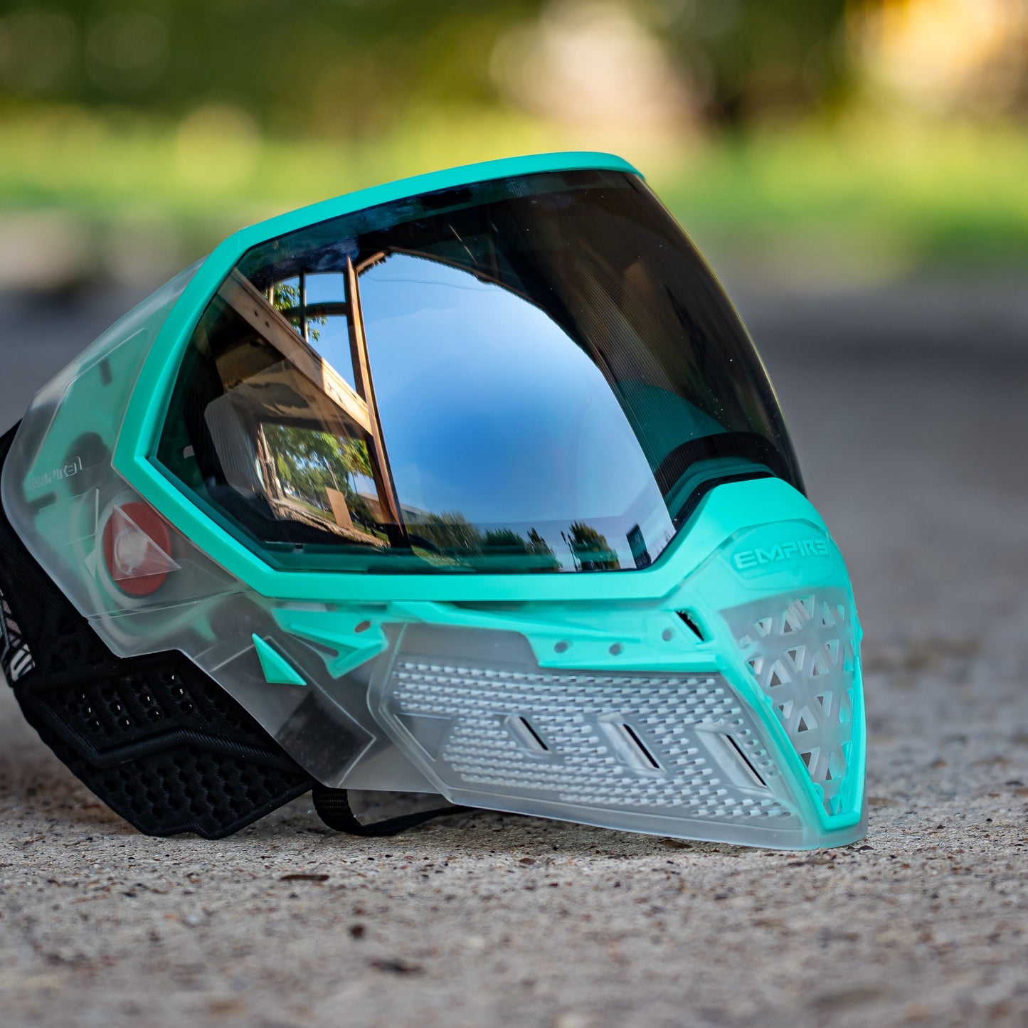 EVS Crystal Clear / Teal w/ SIlver Mirror Fade Lens