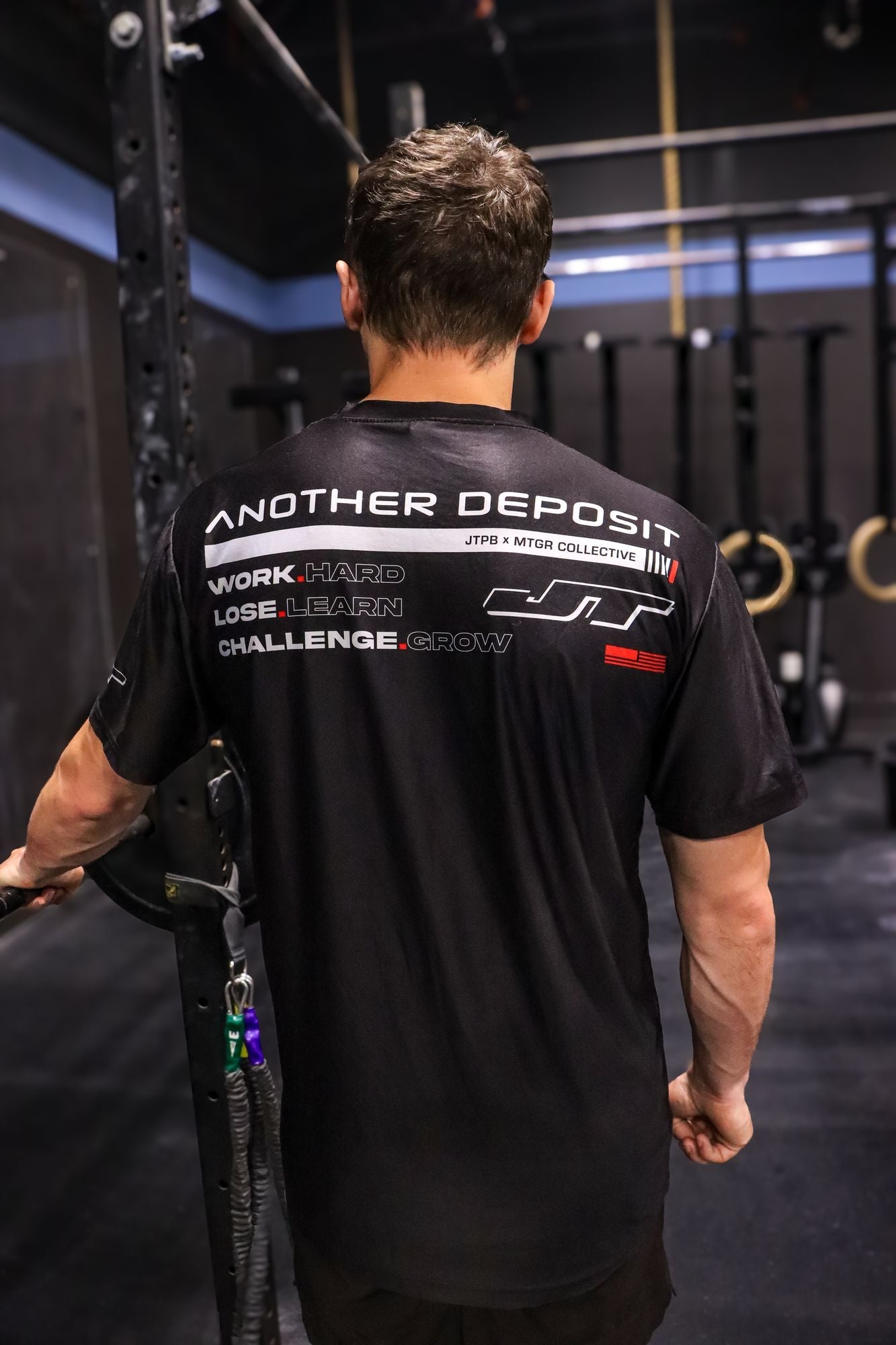 MTGR Another Deposit Work Hard Stretchy Soft T-shirt