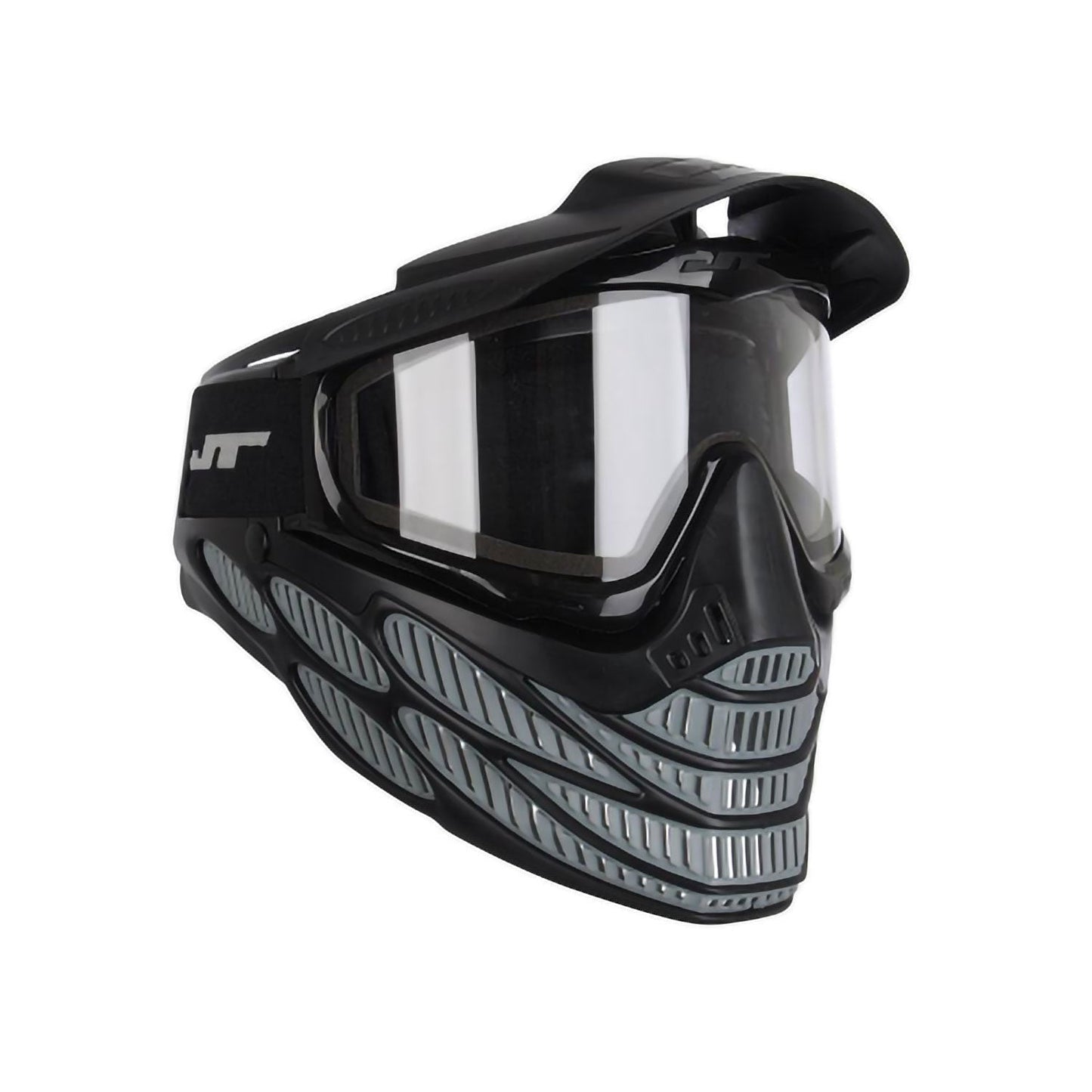 Masque de paintball JT Flex 8 noir/gris avec verre thermique transparent