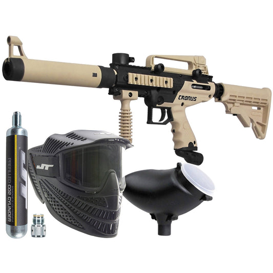 Pack d'alimentation de combat Tippmann Cronus - Masque Raptor, CO2 90 g, chargeur, marqueur tactique Cronus