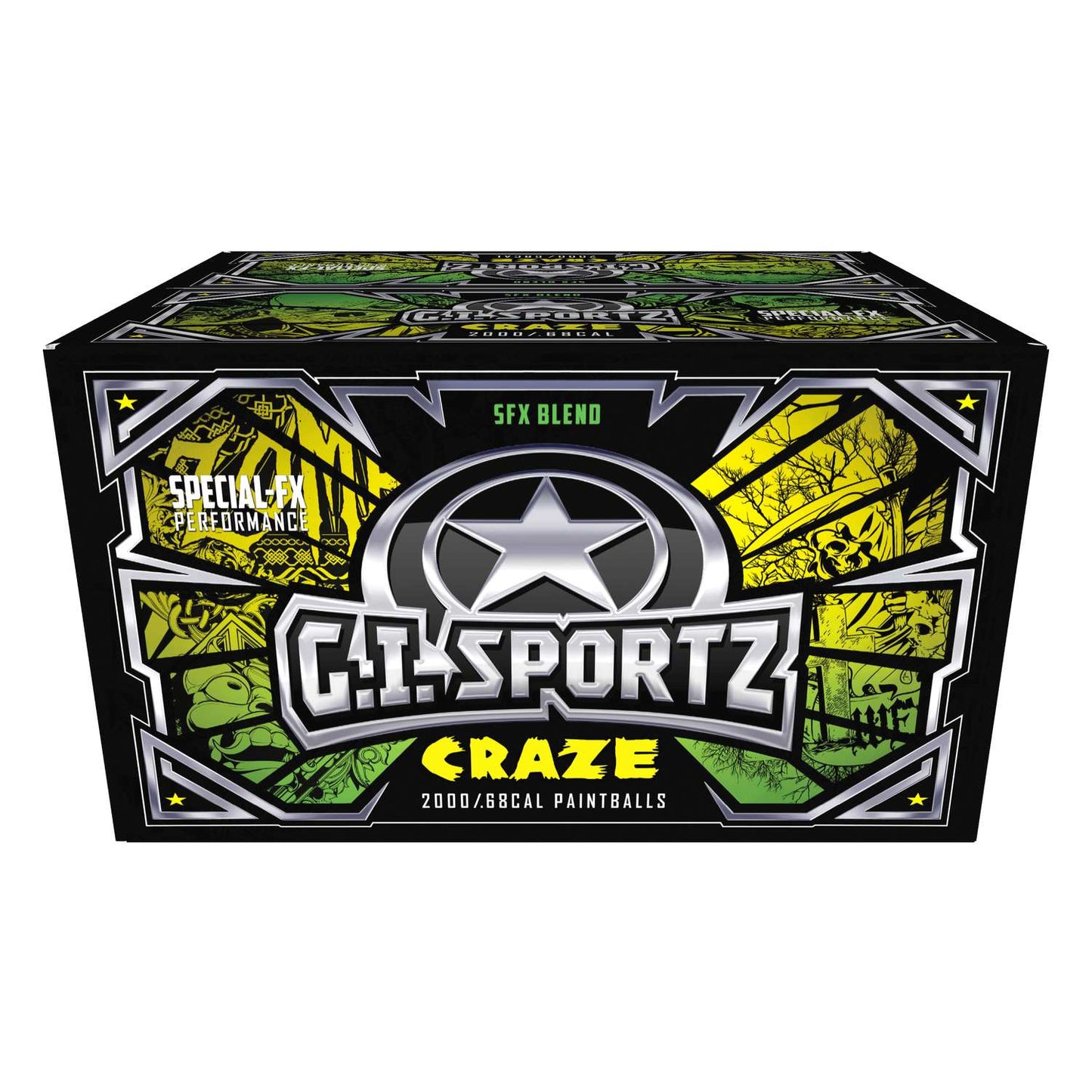 G.I. Sportz CRAZE Paintballs - Adv Opaque Craze Shell - Craze Fill