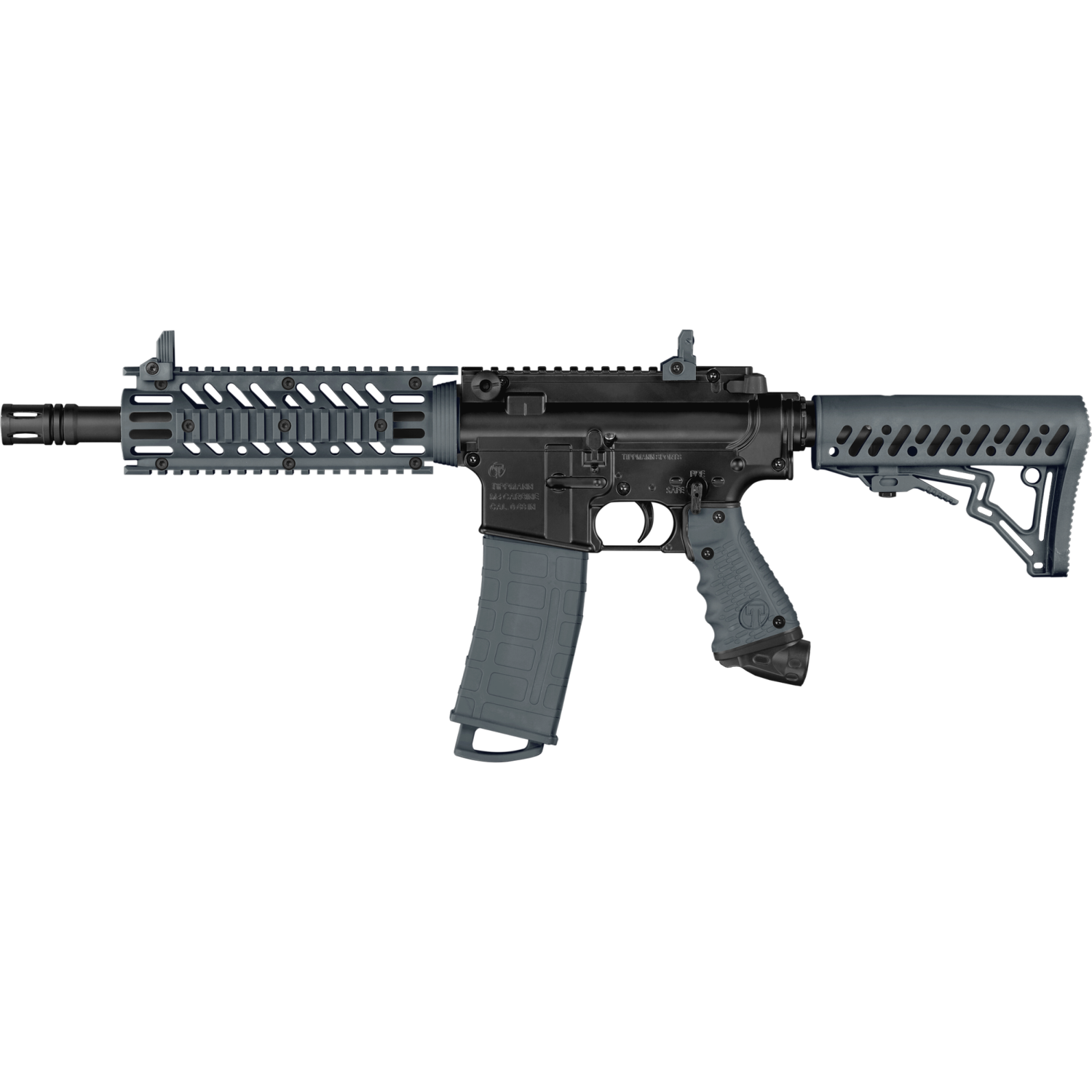 Tippmann TMC Paintball Gun | Black/Black, Mechanical Semi-Auto Mag-Fed Marker 16402