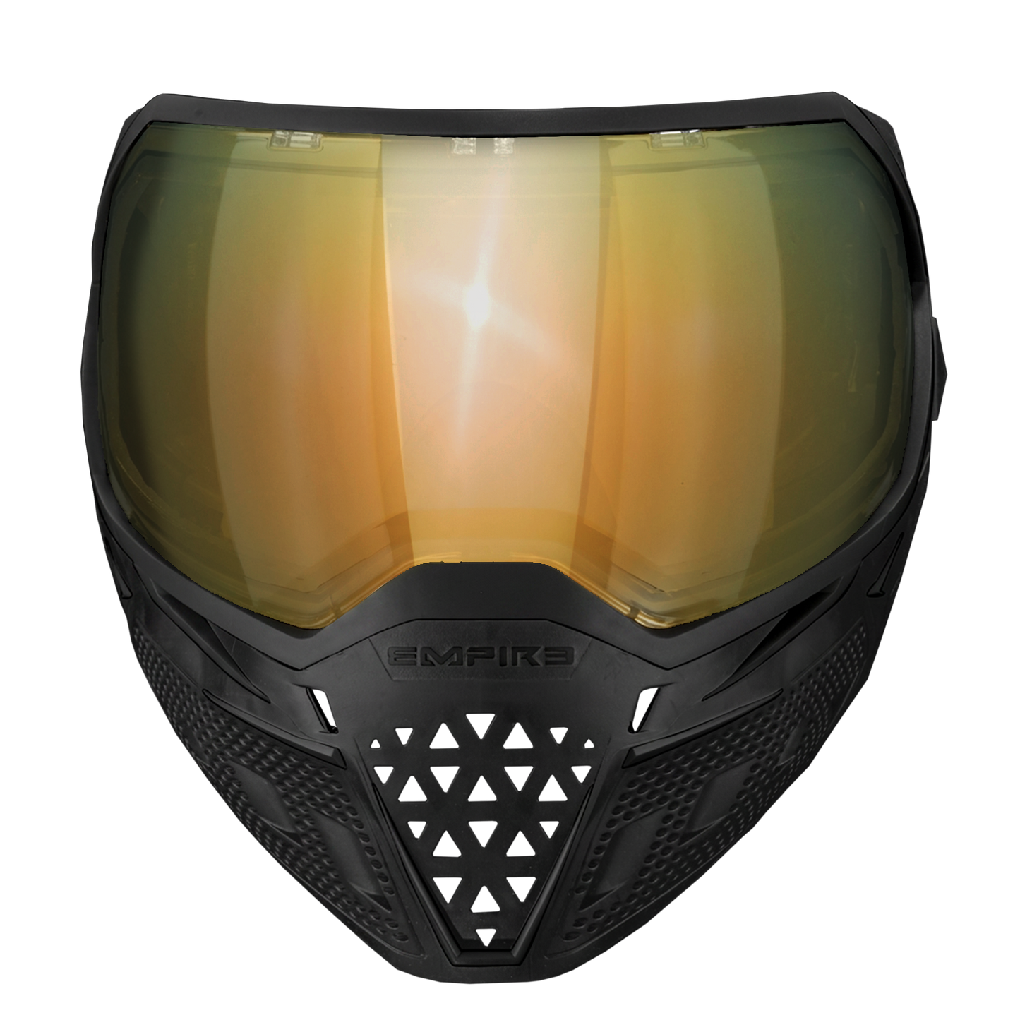 Empire EVS Black/Black with Gold Mirror Lens