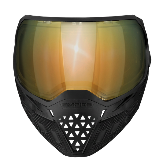Empire EVS Black/Black with Gold Mirror Lens