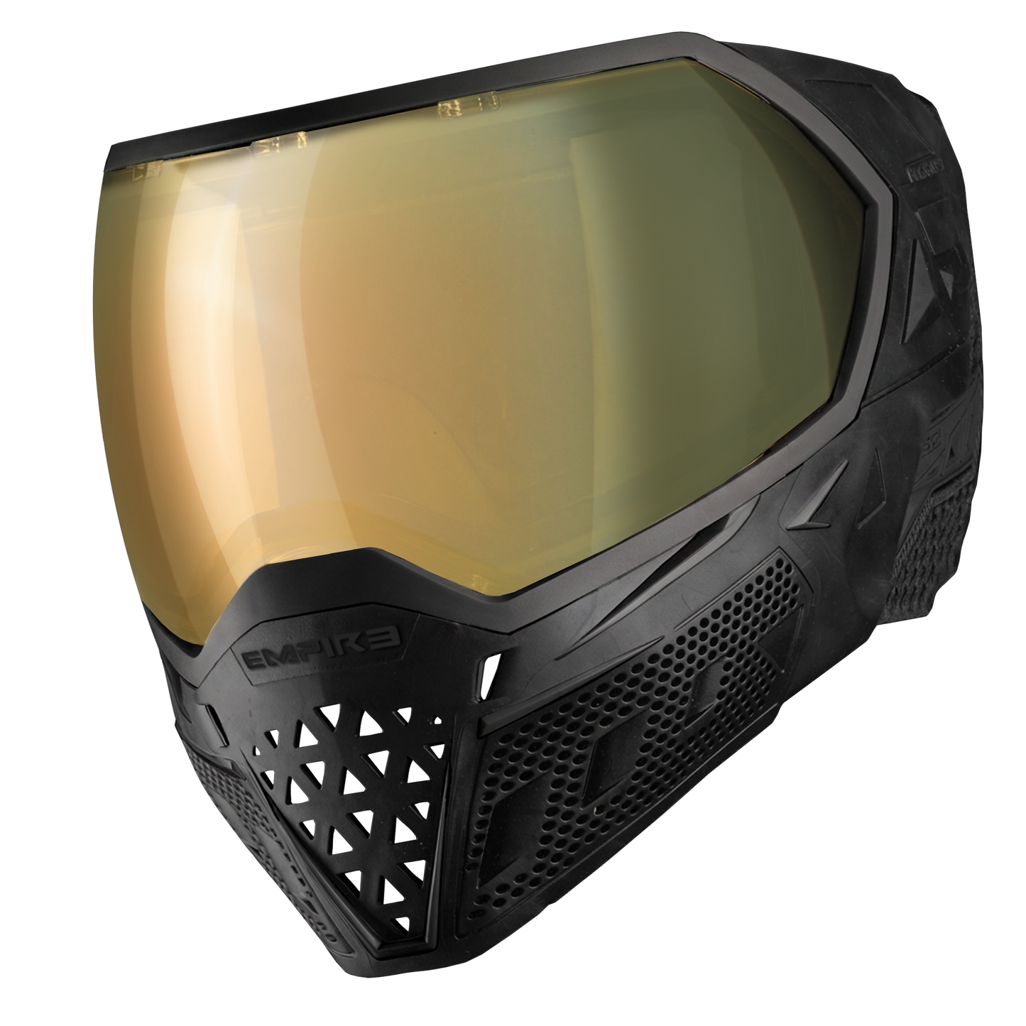 Empire EVS Black/Black with Gold Mirror Lens