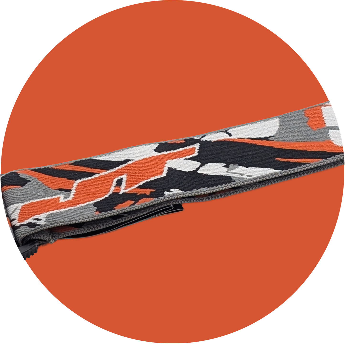 JT Orange Moto Woven Goggle Strap