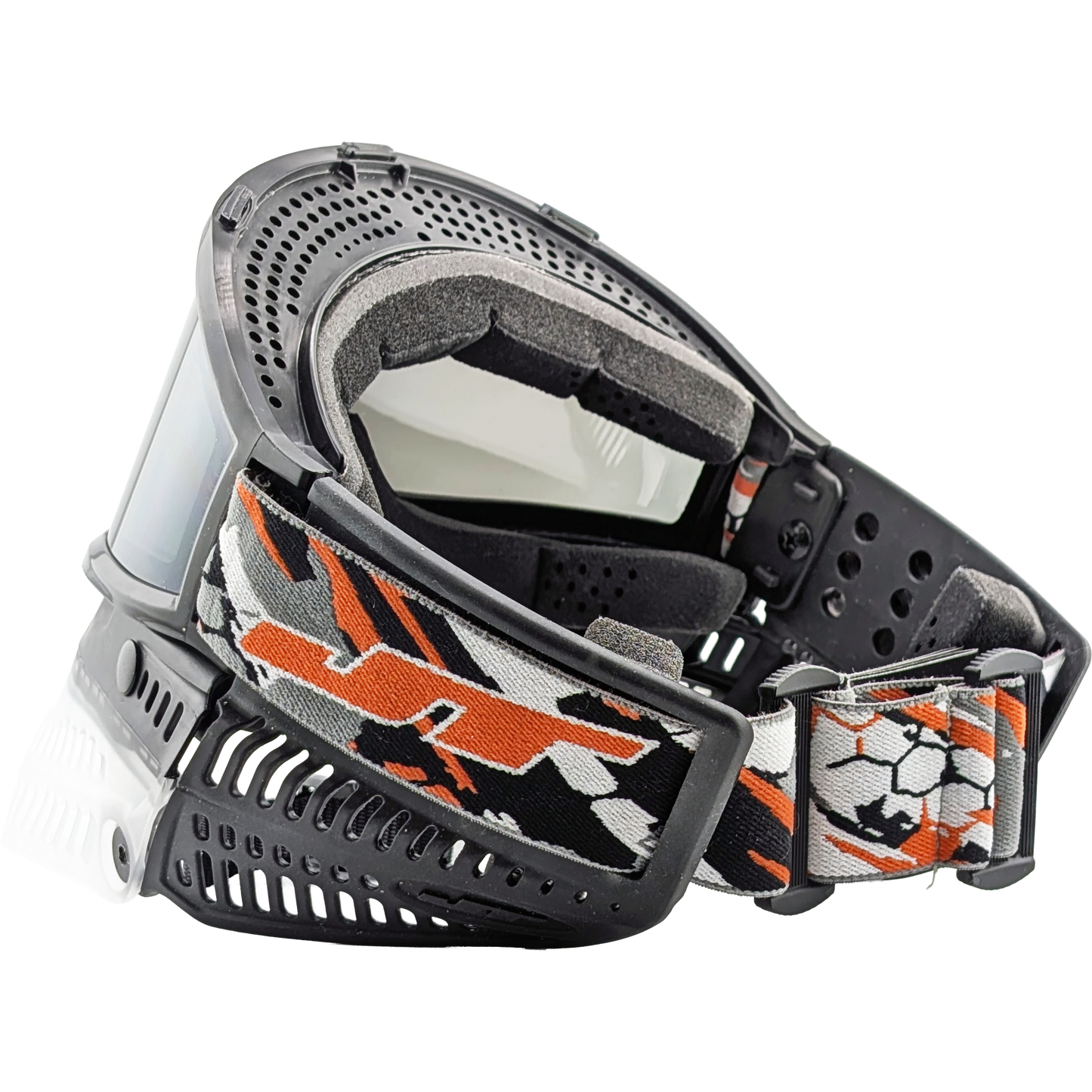 JT Orange Moto Woven Goggle Strap
