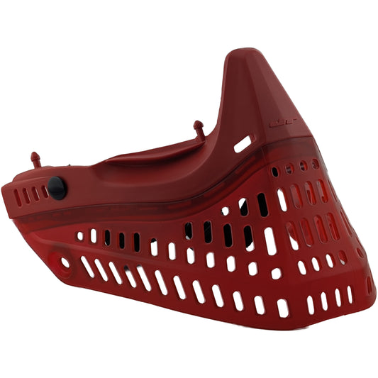 JT Proflex Nose and Skirt - Garnet Ice Skirt w/ Std chin strap