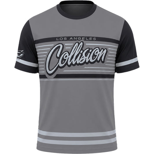 JT Stretchy Soft T Shirt  - Collision - Black / Grey