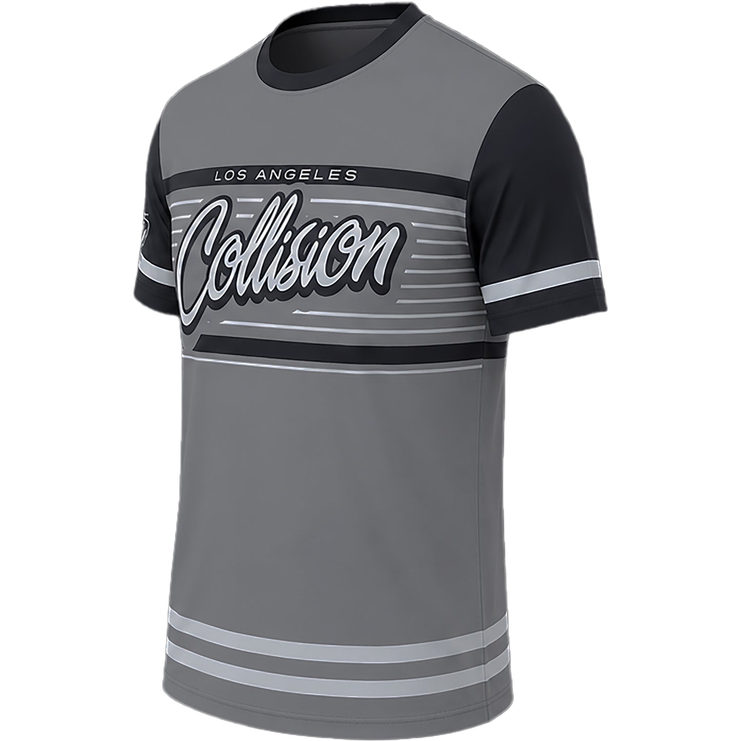JT Stretchy Soft T Shirt  - Collision - Black / Grey