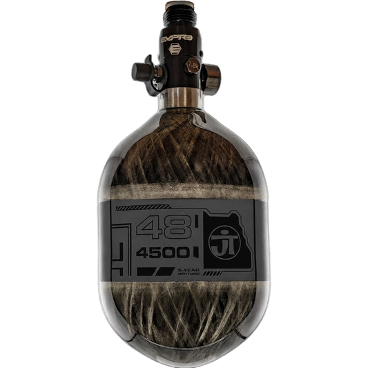 JT Ultra Light 48ci Tank w/ PE Reg - Gray Glass Wrap