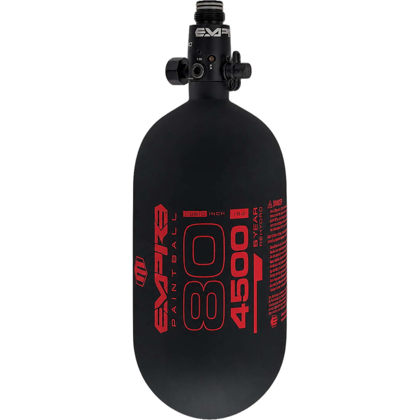 Empire Ultra Light Tank With FLO PRO - 80ci - Black with Red Logo