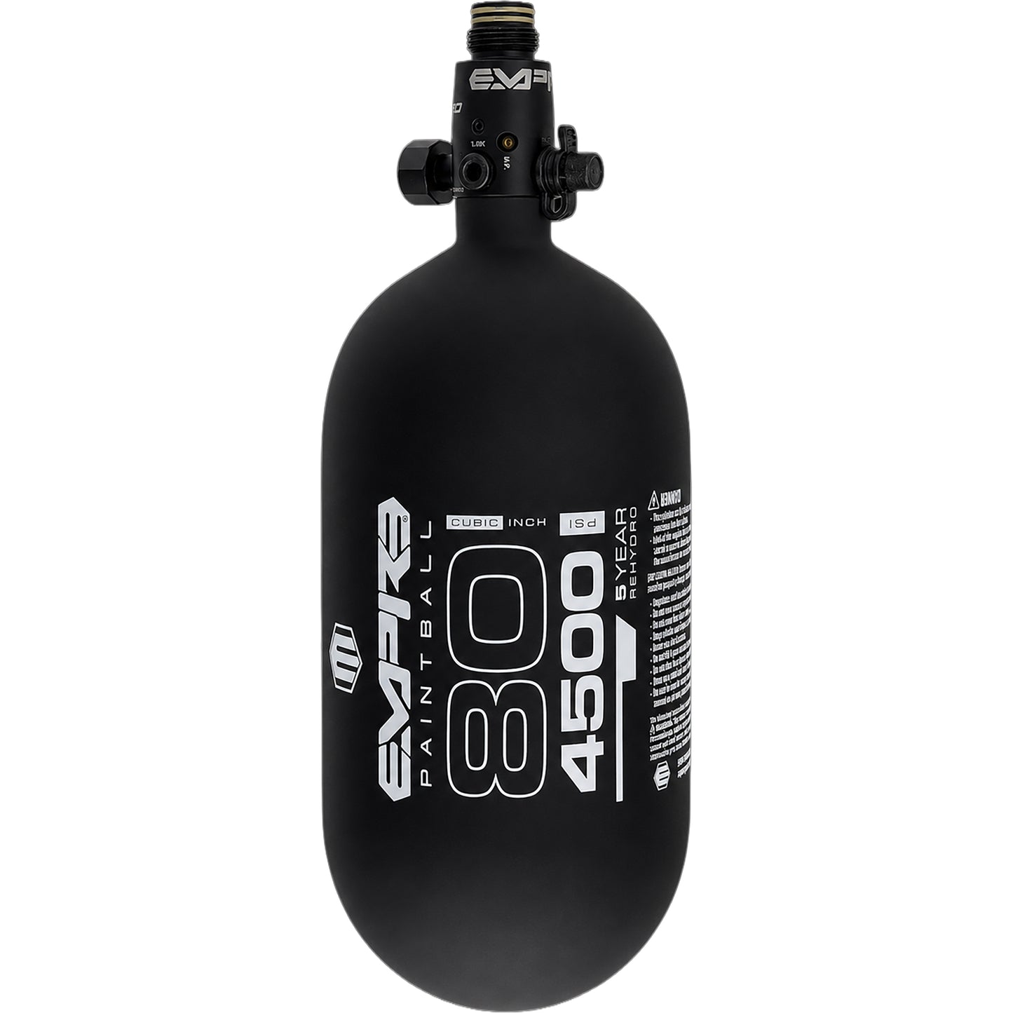 Empire Ultra Light Tank With FLO PRO - 80ci - Black with White Logo