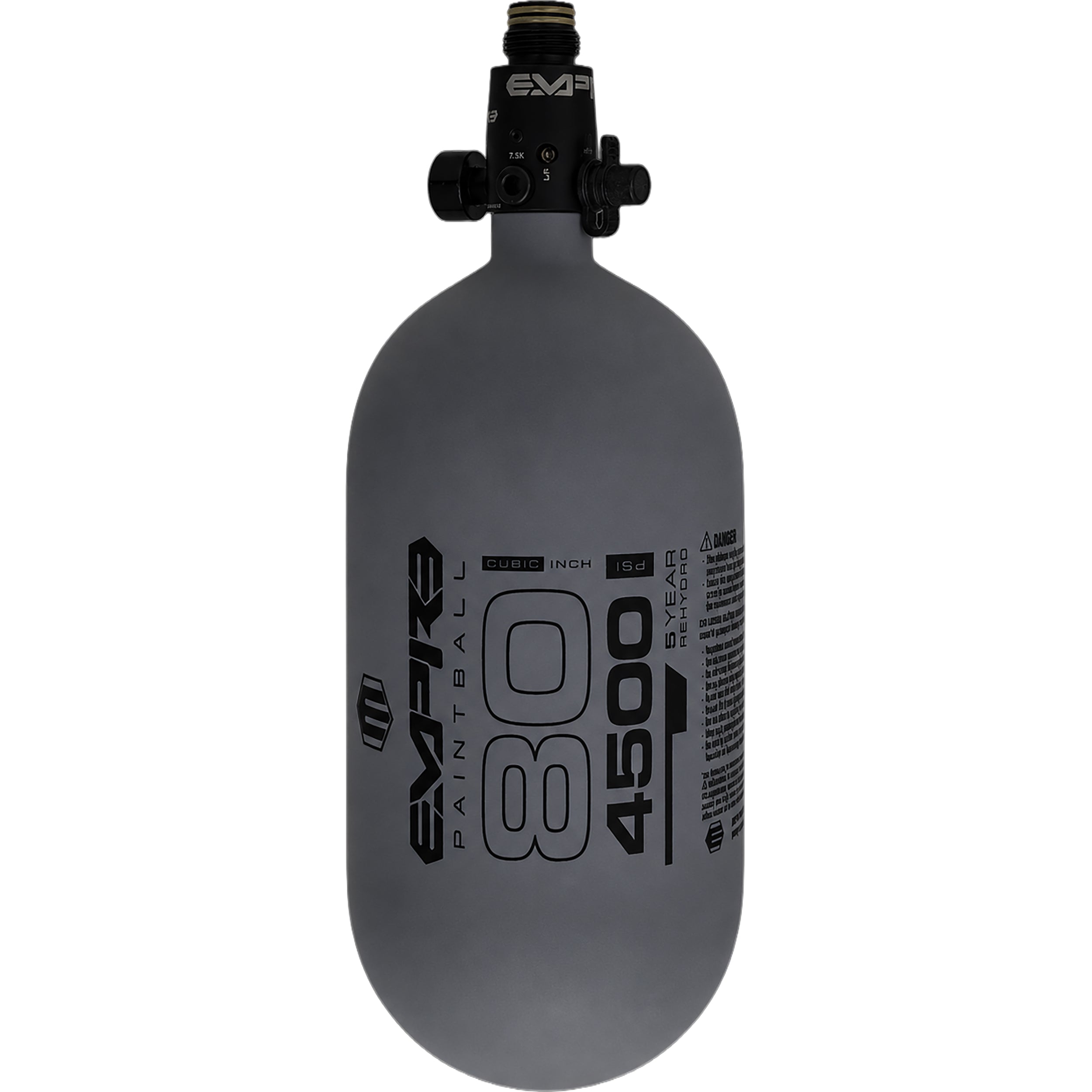 Empire Ultra Light Tank With FLO PRO - 80ci - Gray with Black Logo
