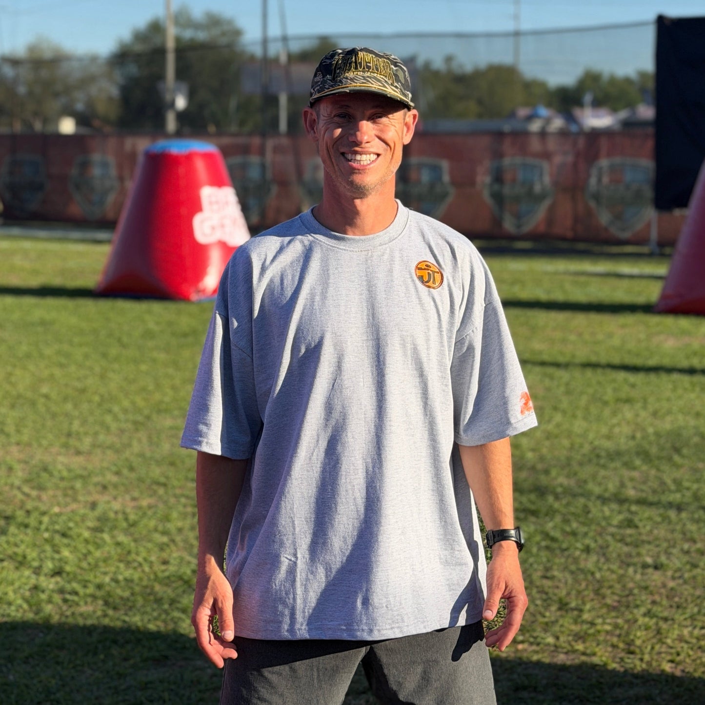 Stay Happy - Ryan Greenspan Elite Collection - Heavyweight Short Sleeve - Light Gray