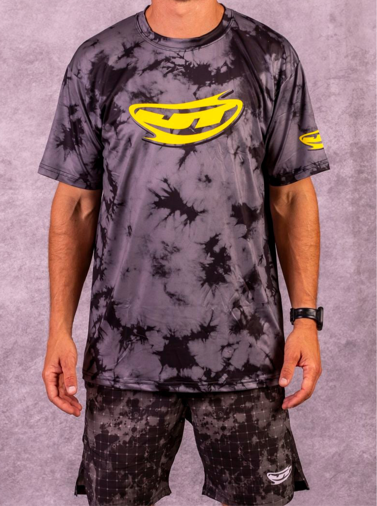 JT Stretch Air T-Shirt - Acid Drop - Black / Grey
