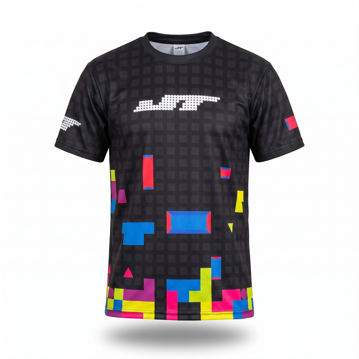 JT Stretchy Soft T Shirt  - Gamer Series - Tetris