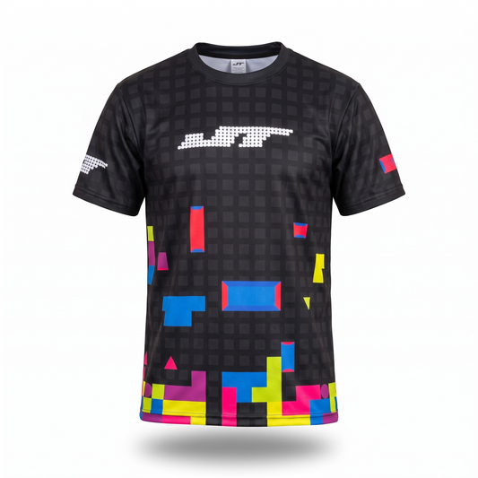 JT Stretchy Soft T Shirt  - Gamer Series - Tetris