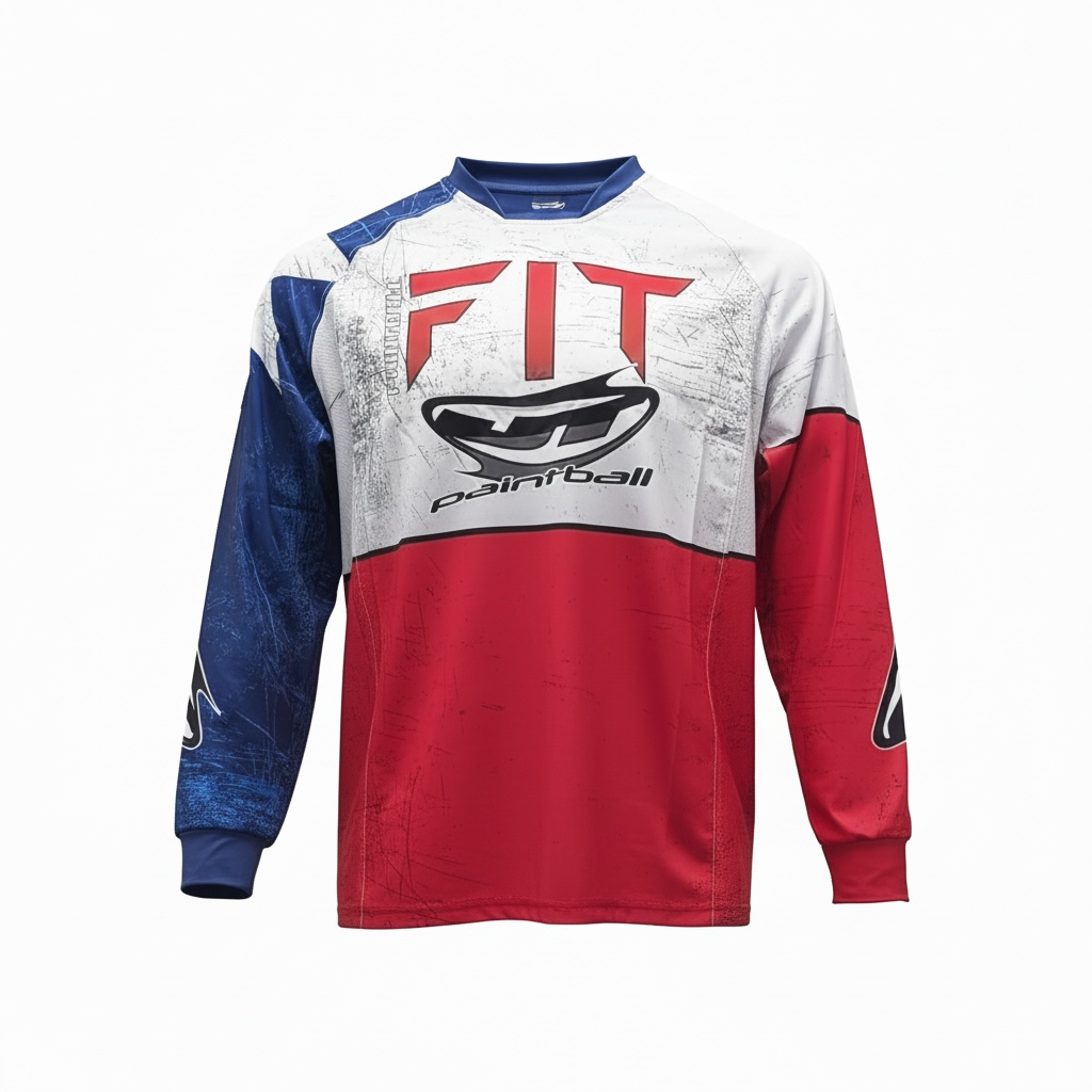 JT Contact 2.0 Jersey - PB FIT - white / Red