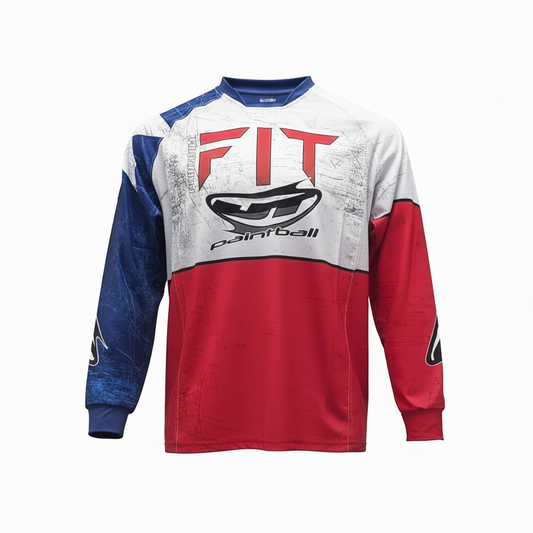 JT Contact 2.0 Jersey - PB FIT - white / Red