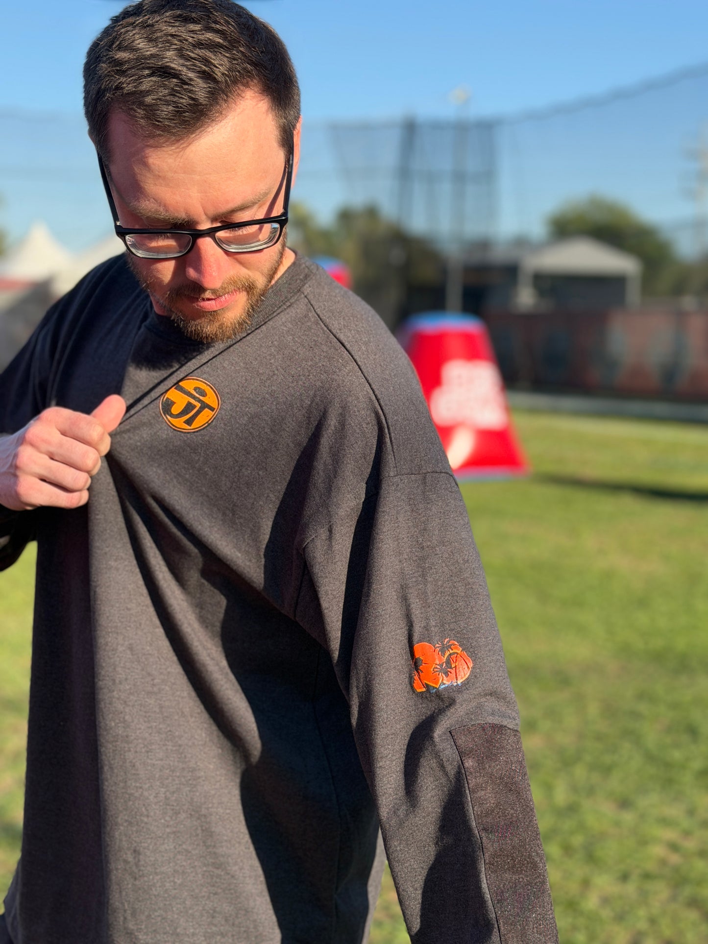 Stay Happy - Ryan Greenspan Elite Collection - Grind Heavyweight Long Sleeve - Gray