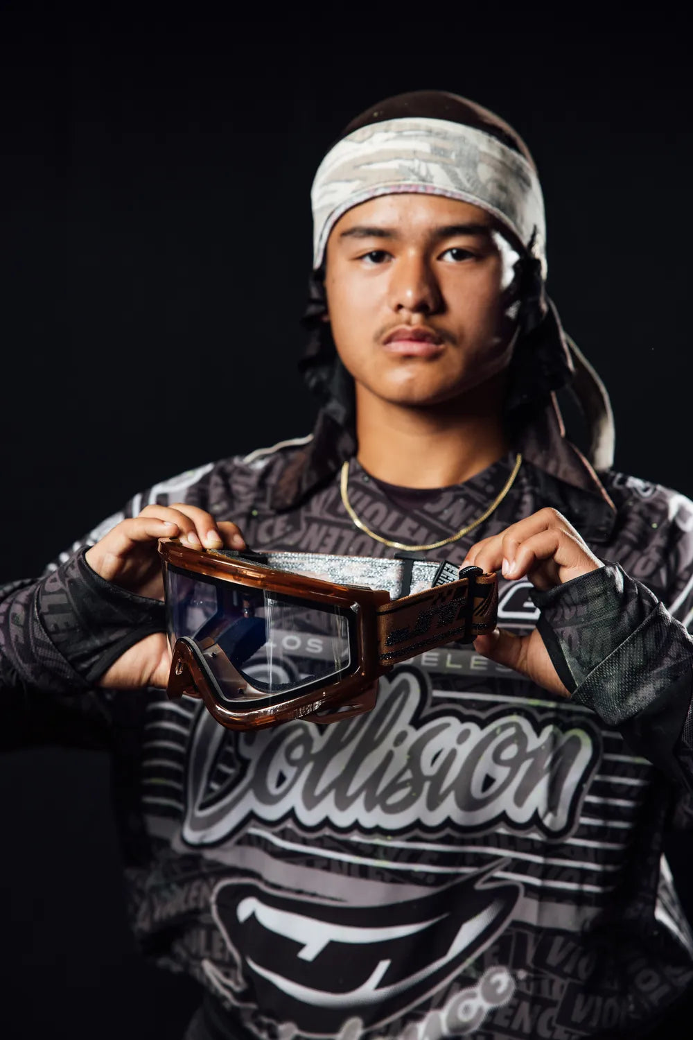 JT QLS - ICE Brown w Clear Lens and Strap