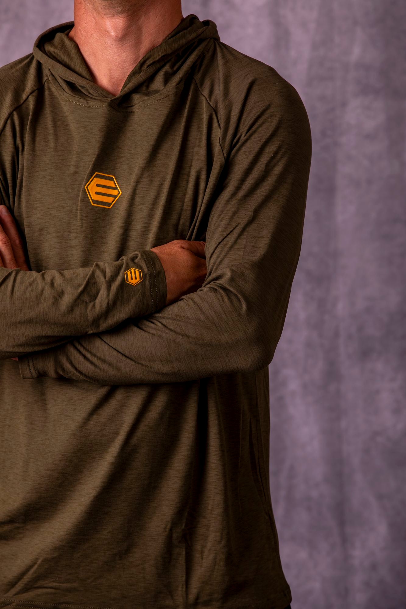 Empire Venture Breeze Hoodie - Pine - Orange