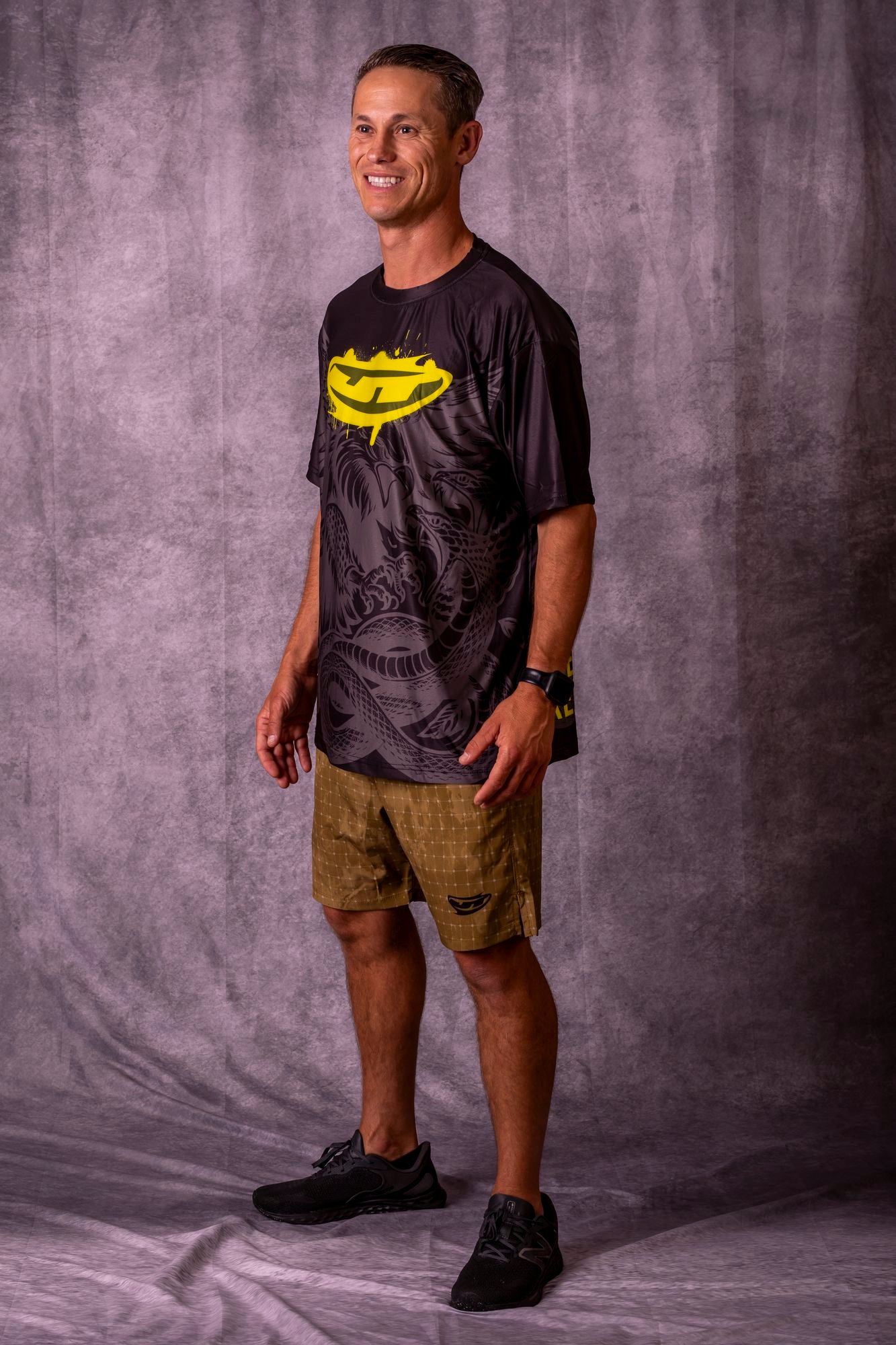 JT Stretchy Soft T Shirt  - Eternity - Black