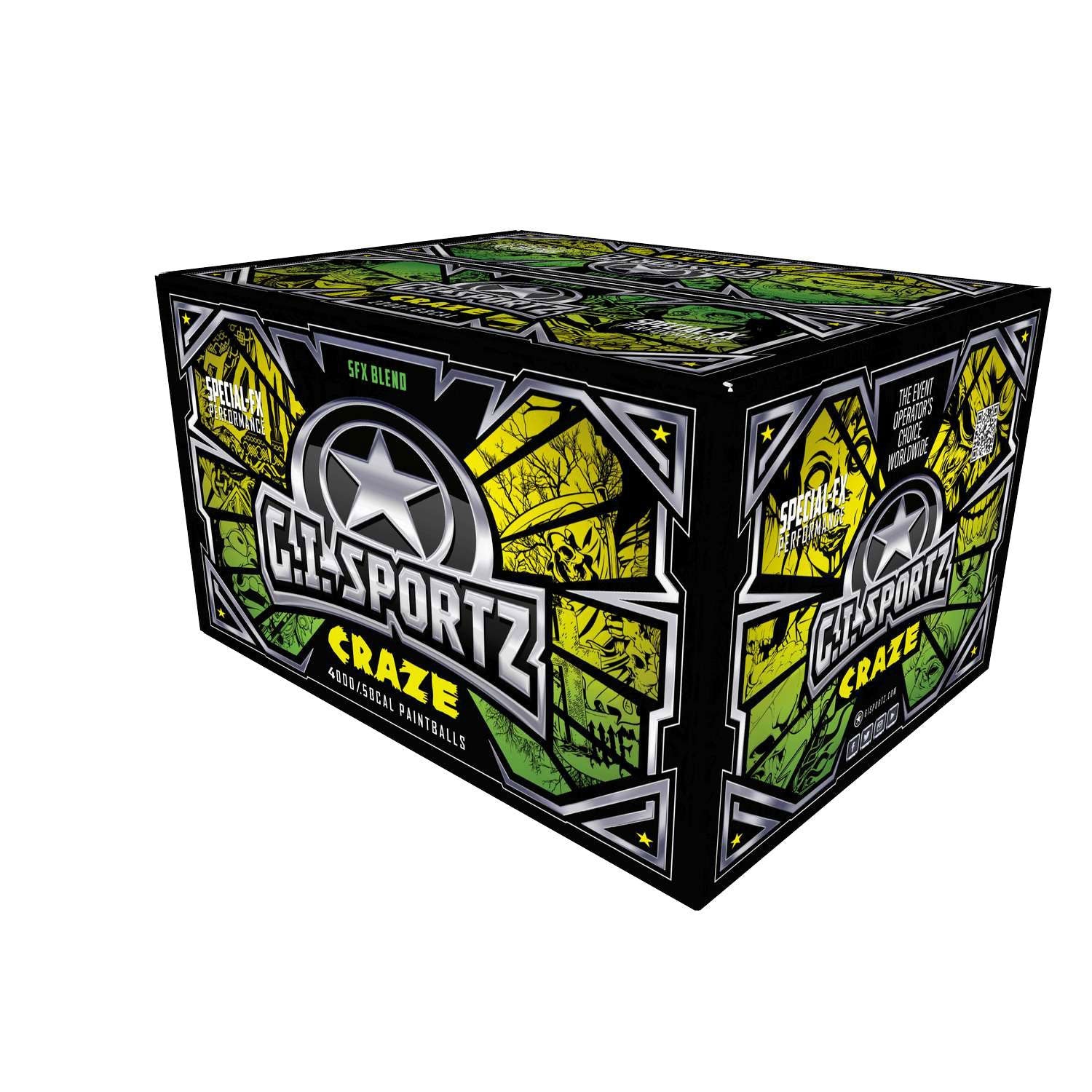 .50 Cal - G.I. Sportz CRAZE Paintballs - Adv Opaque Craze Shell - Craz ...