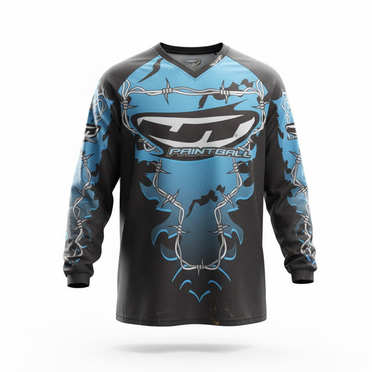 JT OC Jersey - Barb Wire - Blue