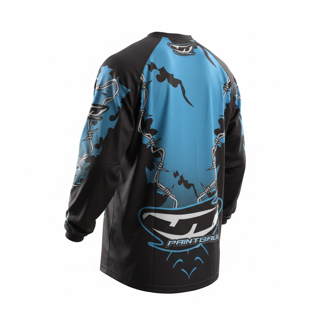 JT OC Jersey - Barb Wire - Blue