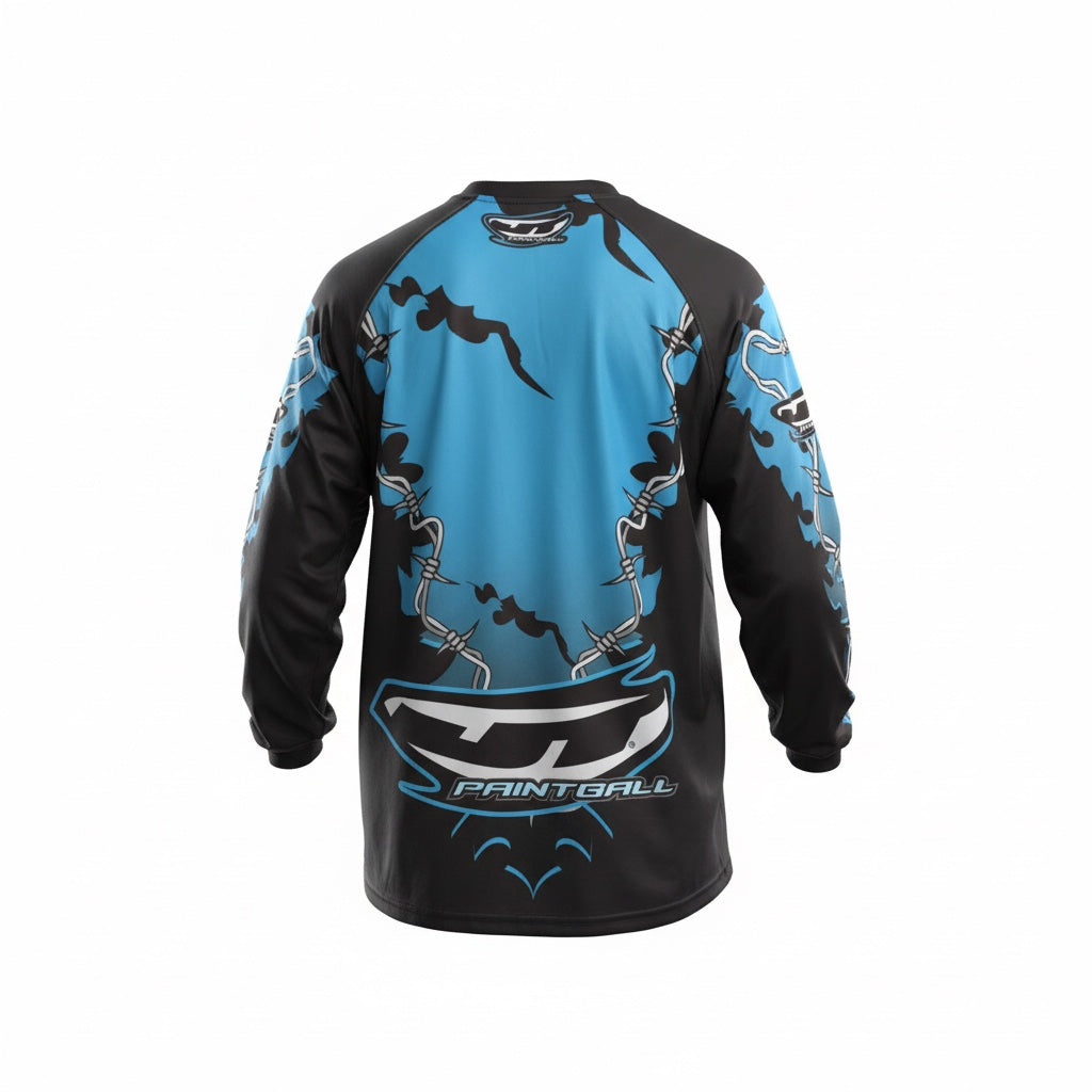 JT OC Jersey - Barb Wire - Blue