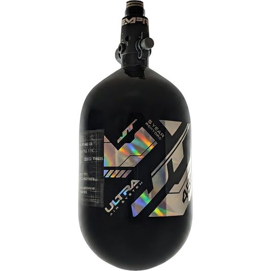 JT Ultra Light 68ci Tank w/ FLO Pro Reg - Black with Spectral Fade Logo