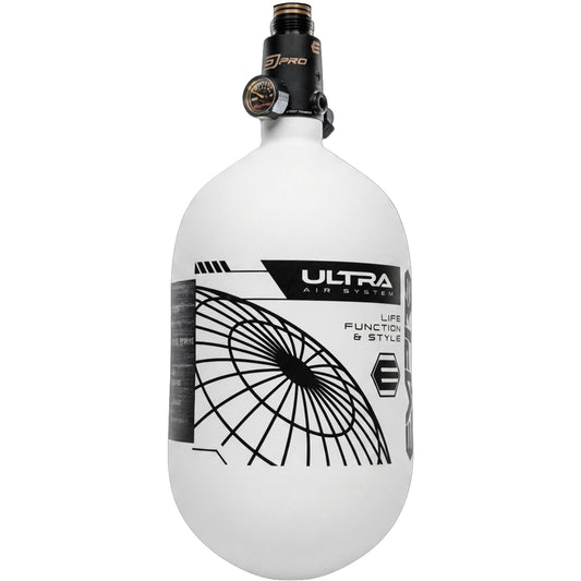 Empire Ultra Light Tank With FLO PRO - 68ci - White Tank with Black Logo