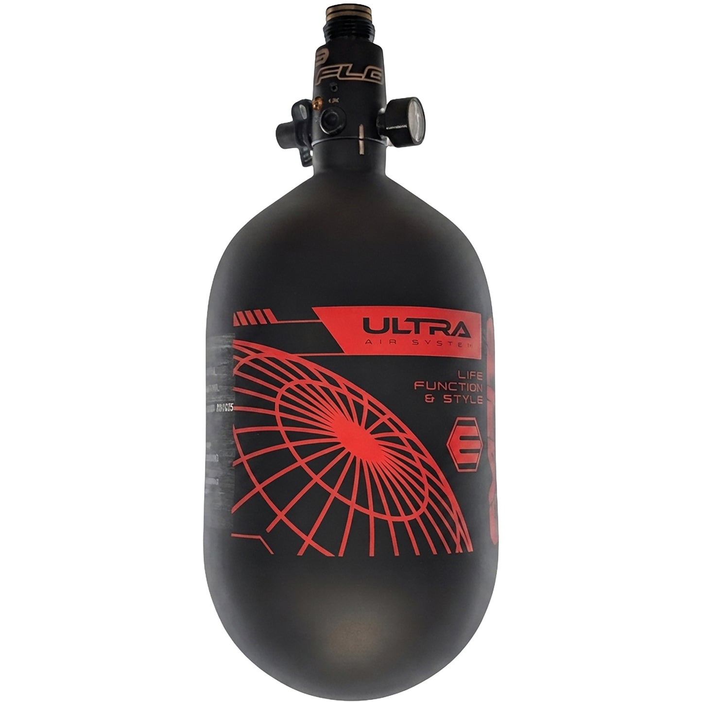 Empire Ultra Light Tank With FLO PRO - 68ci - Black Tank with Red Logo