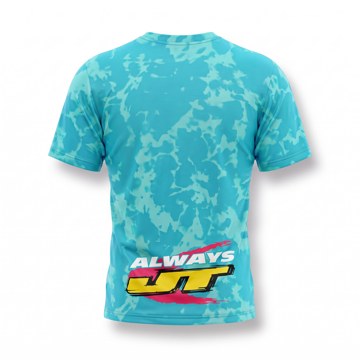 JT Stretchy Soft T Shirt  - Acid Wash Always - Teal