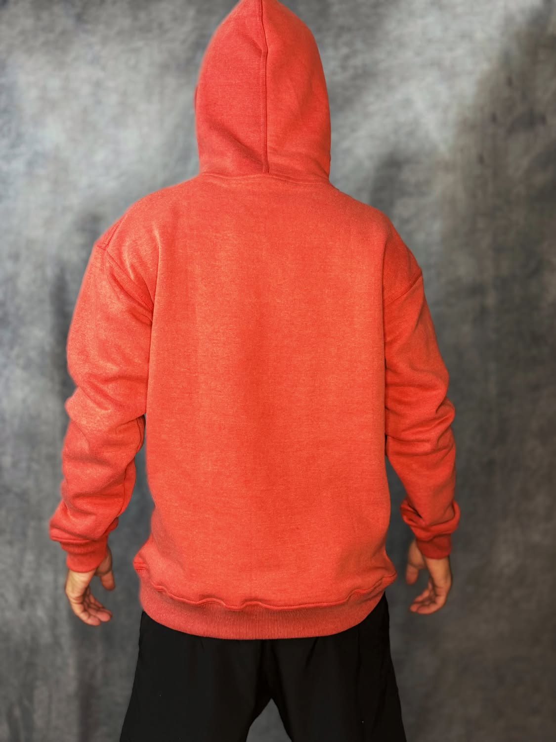 JT Pull Over Hoodie - Stonewash - Red