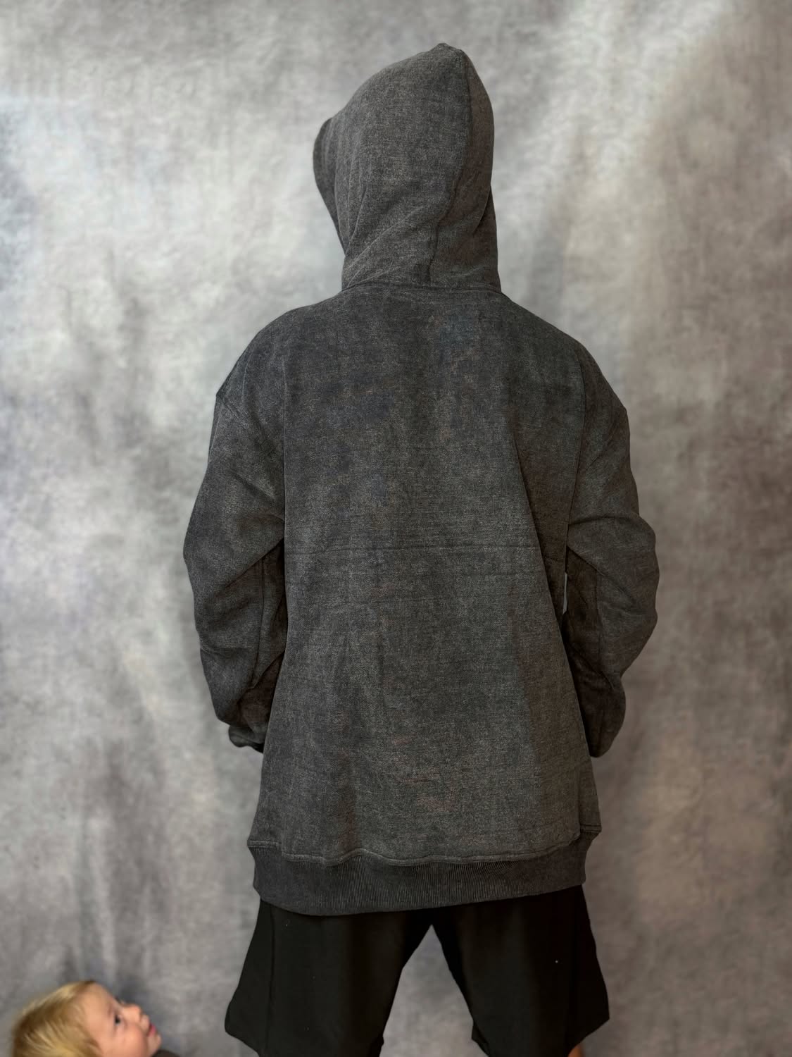 JT Pull Over Hoodie - Stonewash - Black