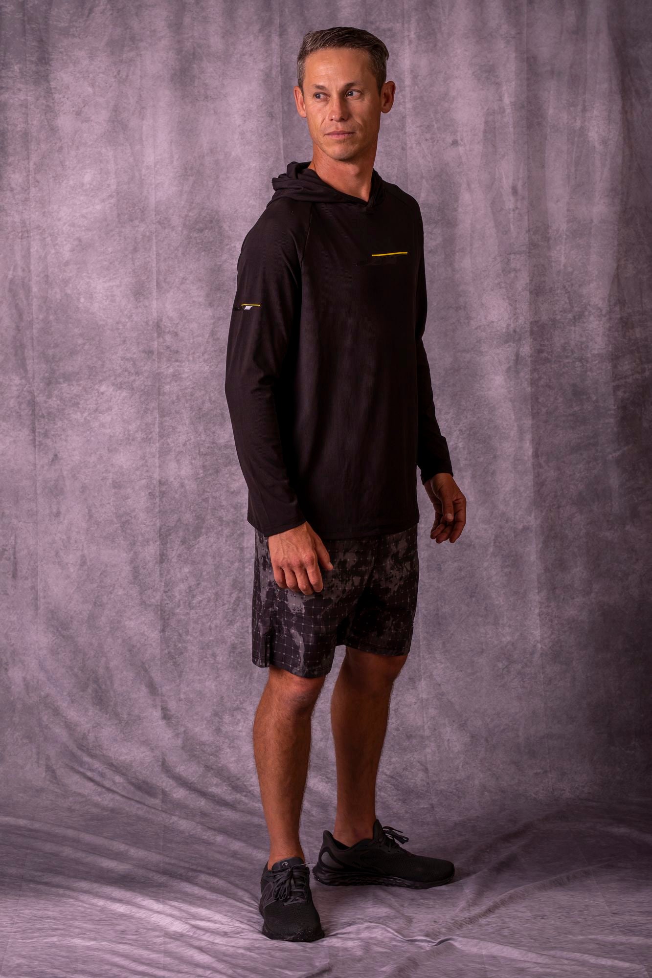 JT Venture Light Breeze Hoodie - Raven - Grey