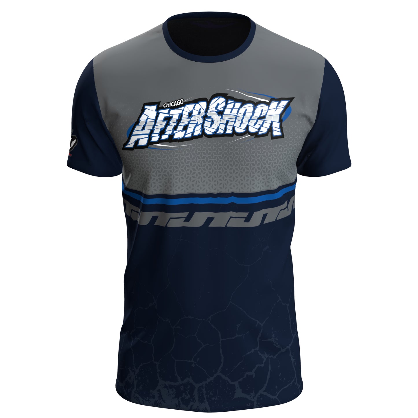 JT Stretchy Soft T Shirt  - Team Aftershock Blue/Grey