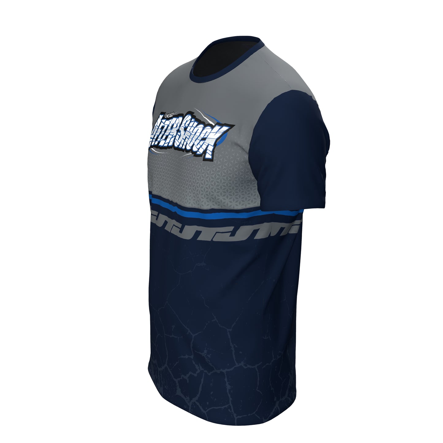 JT Stretchy Soft T Shirt  - Team Aftershock Blue/Grey