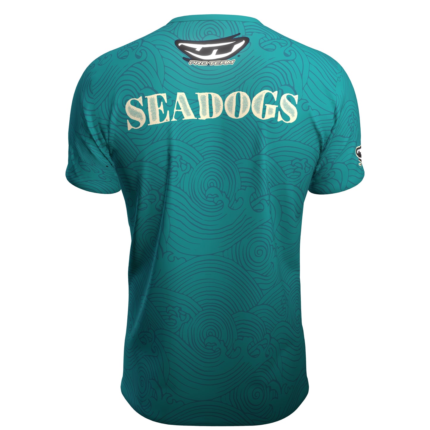 JT Stretchy Soft T Shirt  - Sea Dogs Teal / Tan