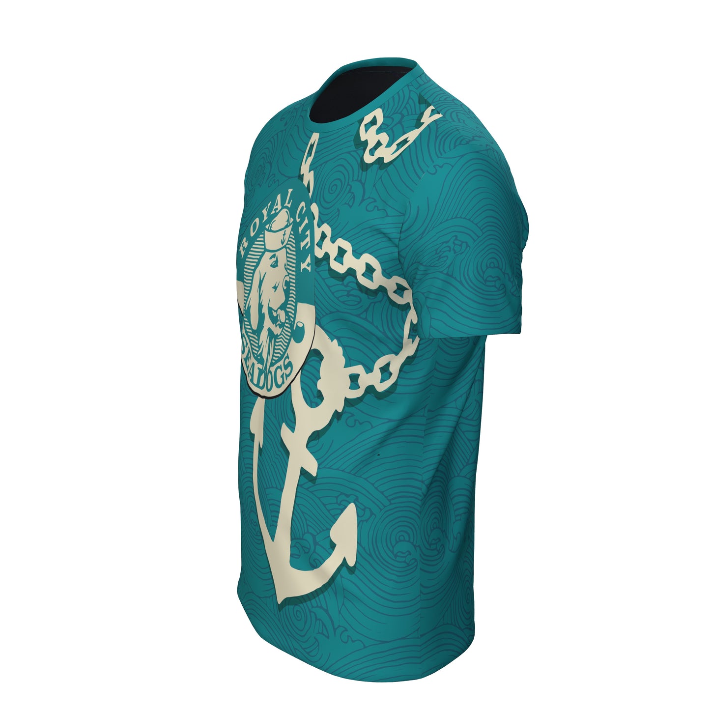 JT Stretchy Soft T Shirt  - Sea Dogs Teal / Tan