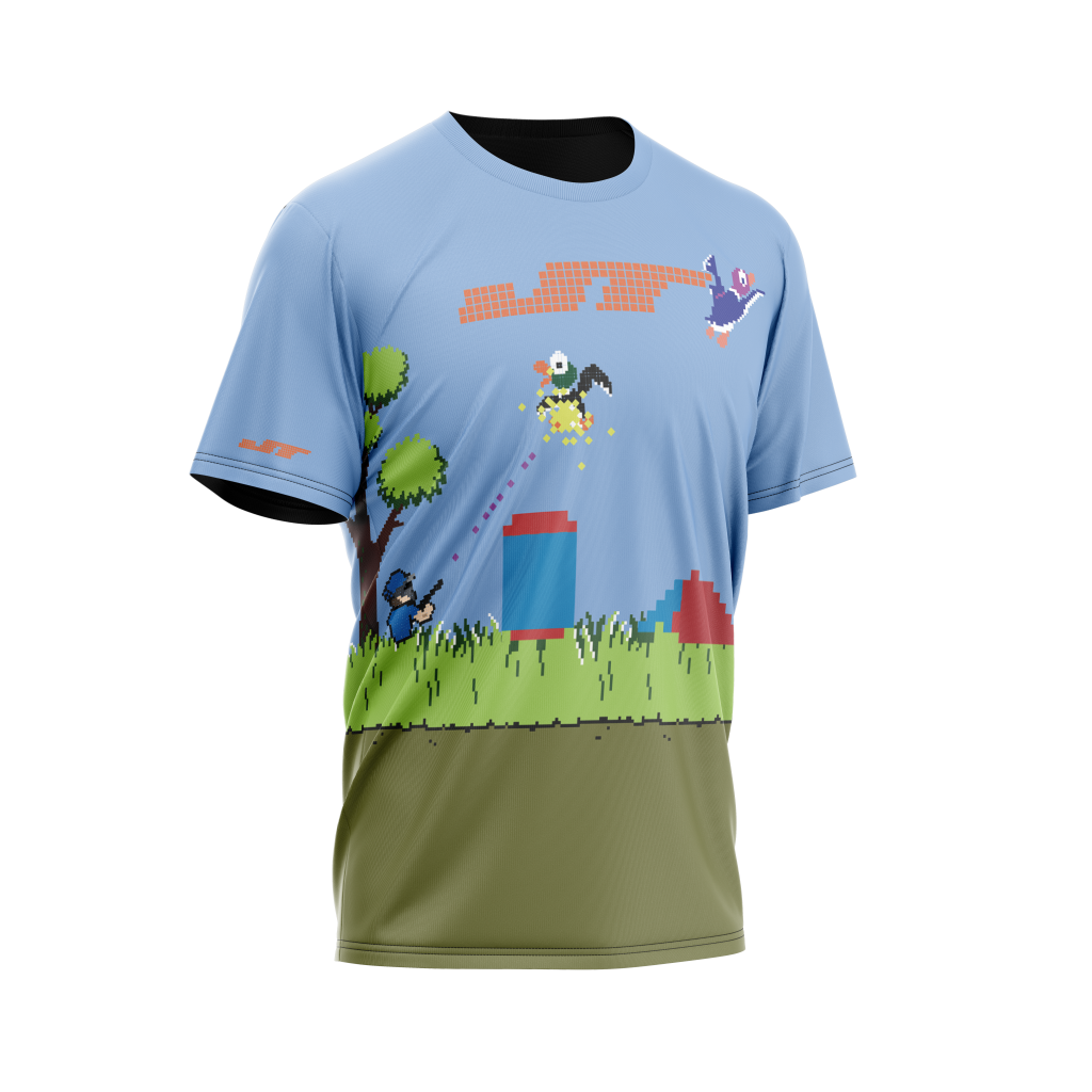 JT Stretchy Soft T Shirt  - Gamer Series - Duck Hunt